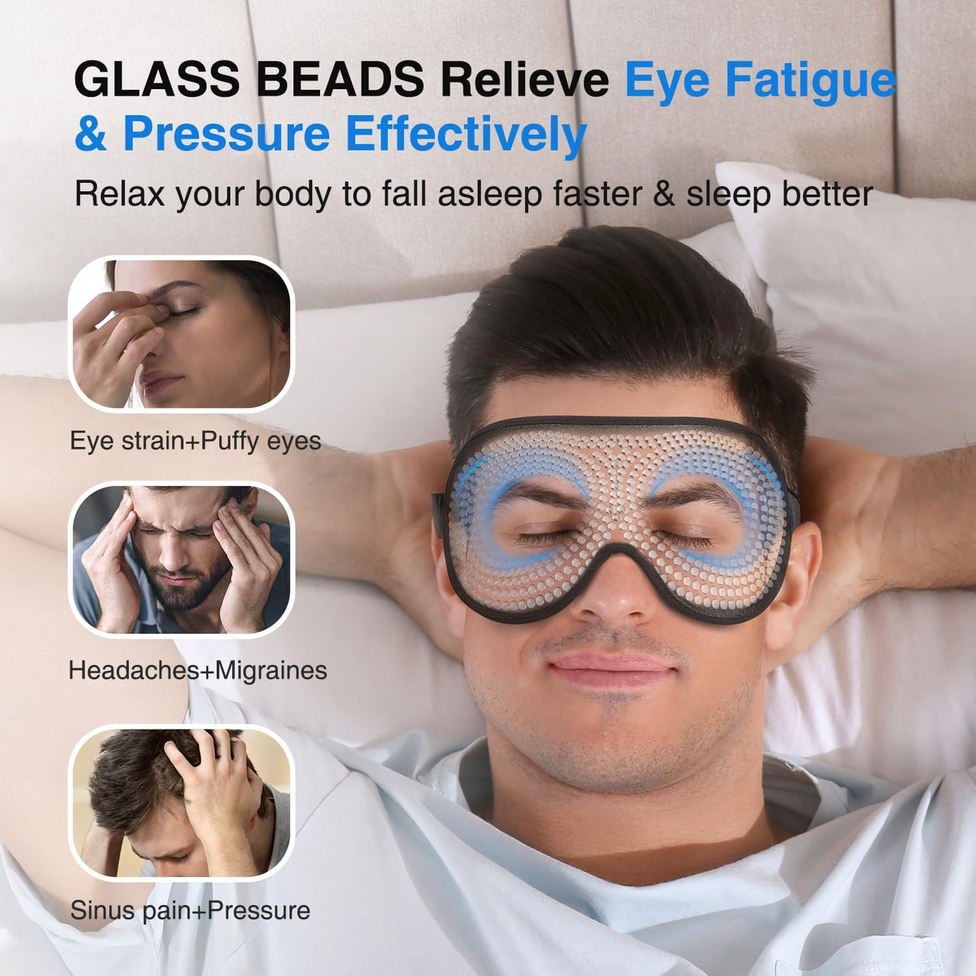 BlissfulNap Weighted Eye Mask