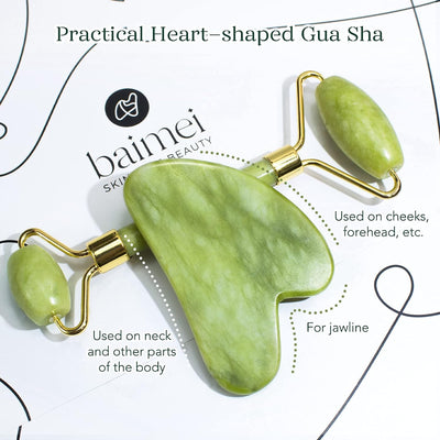 Gua Sha & Jade Roller Set