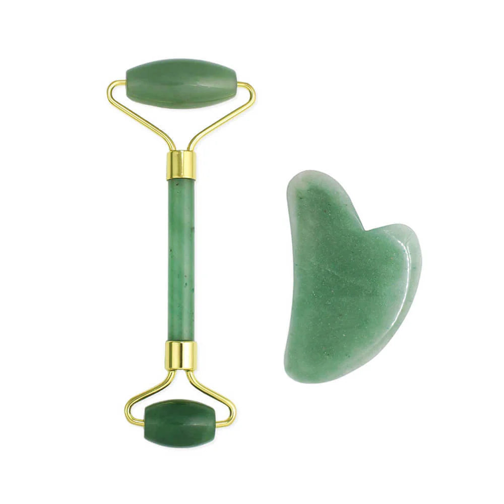 Gua Sha & Jade Roller Set