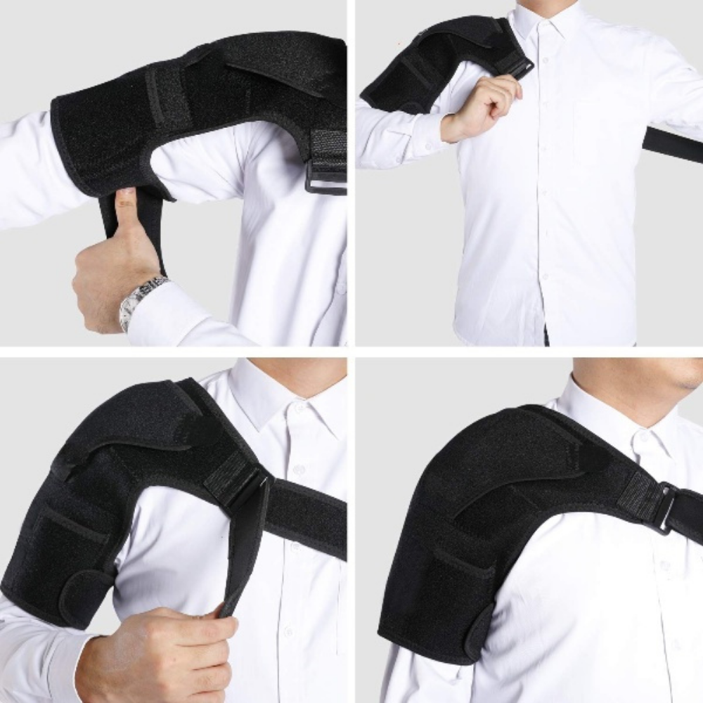 Healthy Lab Co - Compression Shoulder Brace, Foot Pathemed Shoulder Brace  for Men, Professional Rotator Cuff Support Brace for Pain Relief  Dislocation, for Men and Women (2PCS) : : Health & Personal