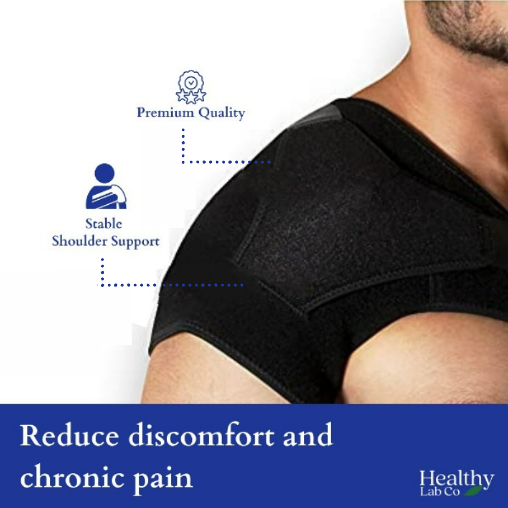 Healthy Lab Co Compression Shoulder Brace Support Sleeve for Dislocation  Torn 
