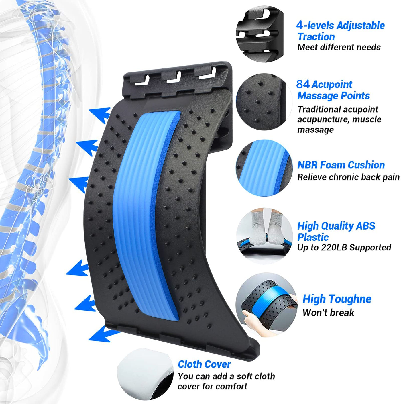 2 x BackRelease™ Orthopedic Back Stretcher